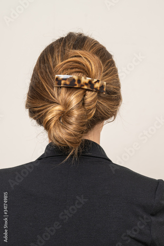 Model With Hair Clips