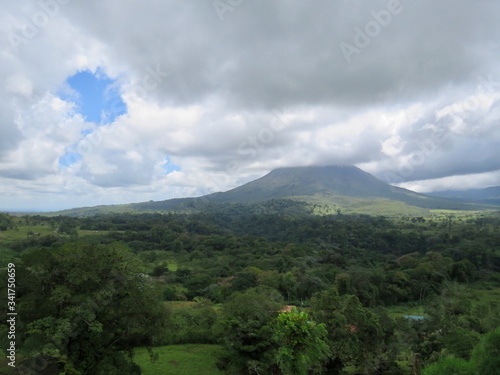 arenal volcano in the clouds