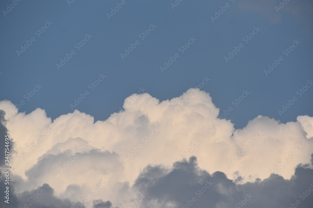 Blue Sky with White Clouds, Nature Background. Blue Sky with White Clouds, Nature Background.