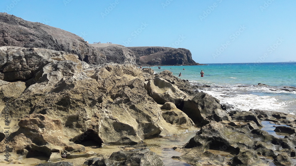 sea and rocks lanzarote