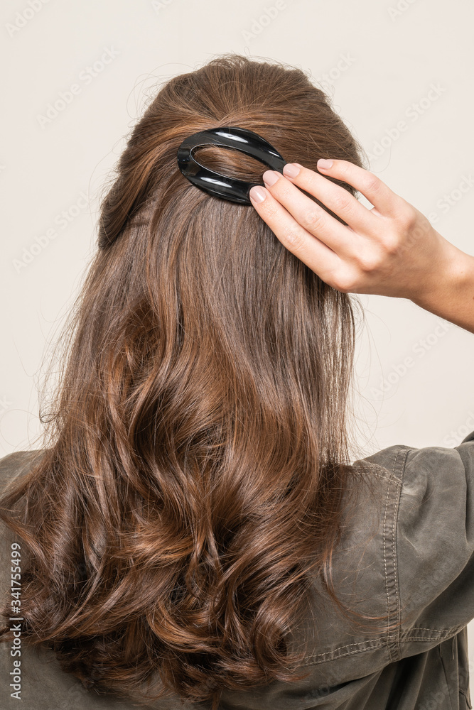 Obraz premium Model With Hair Clips