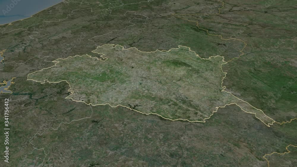 Évora, district with its capital, zoomed and extruded on the satellite map of Portugal in the conformal Stereographic projection. Animation 3D Évora, district with its capital, zoomed and extruded on the satellite map of Portugal in the conformal Stereographic projection. Animation 3D