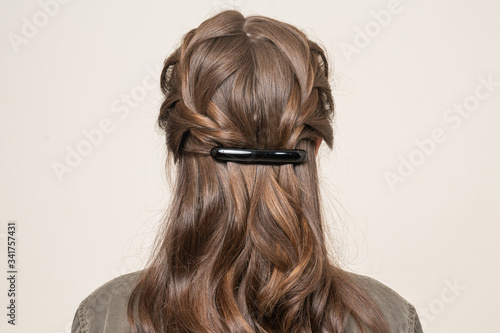 Model With Hair Clips