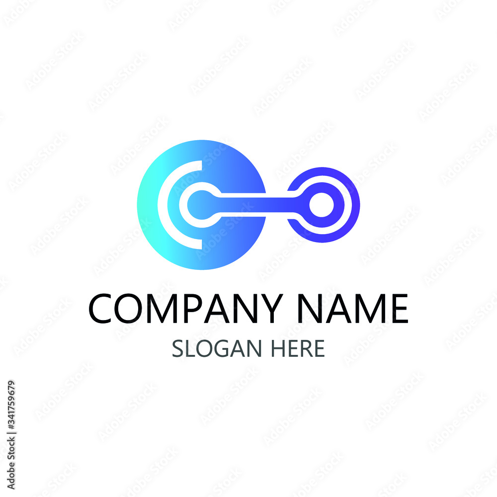 Security logo vector design. Technology logo Security logo vector design. Technology logo