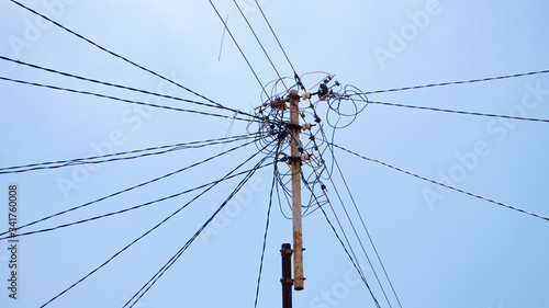 Electric poles, to supply electricity to the house