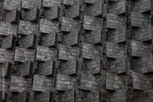 roof of the building of the palace of science and culture, Warsaw, Poland