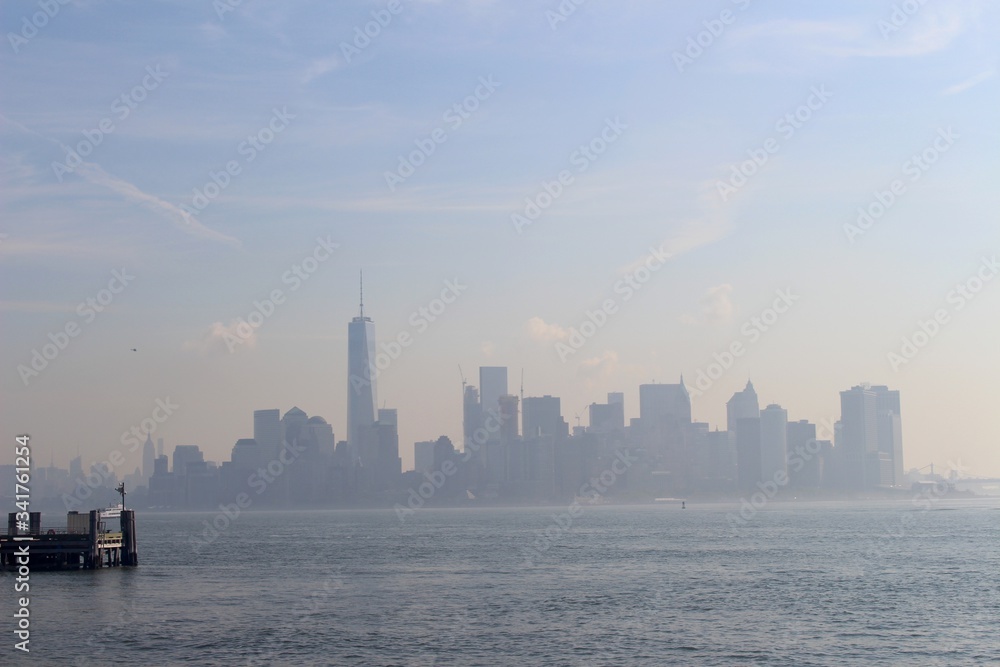 NYC Skyline from Statue of Liberty