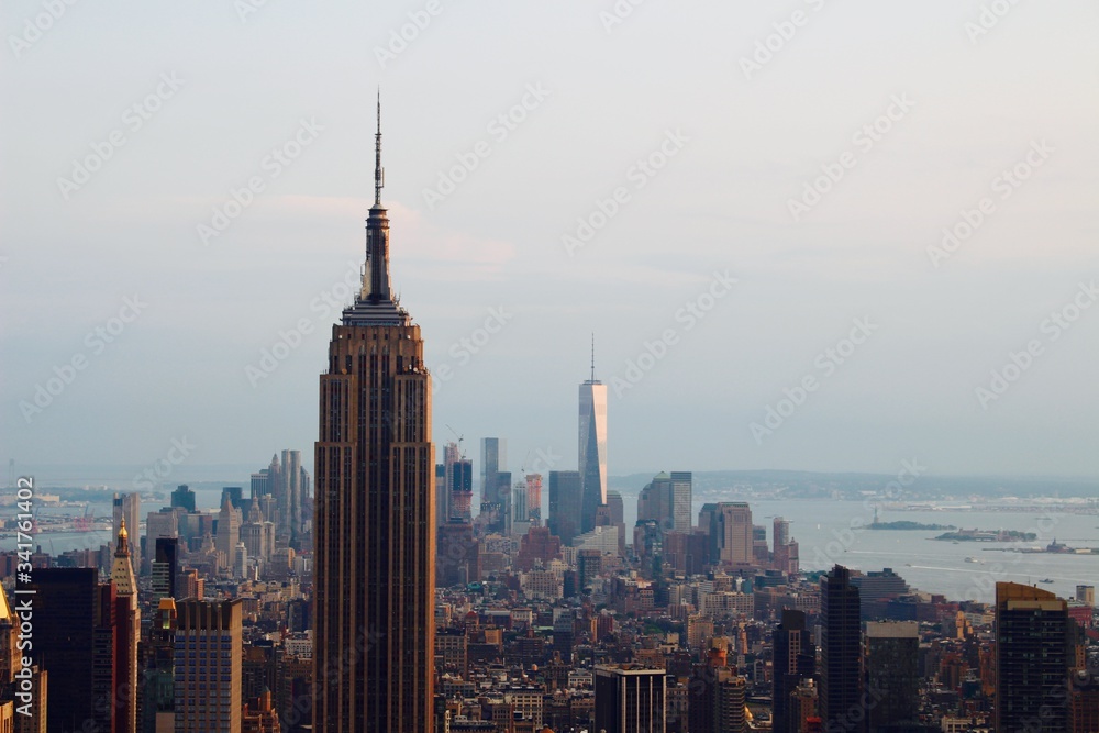 Naklejka premium NYC Skyline od Rockefeller