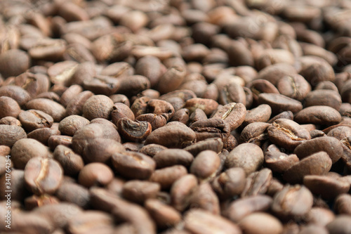coffee beans close up