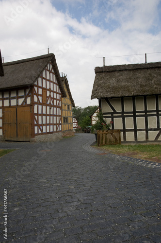 old traditional cottage germany wood and vlay photo