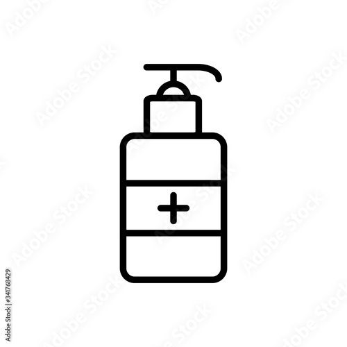Hand Sanitizer Icon Design Vector Template