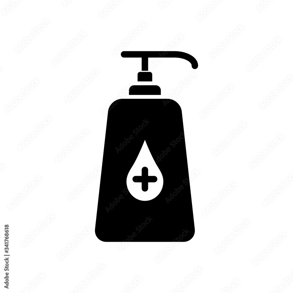 Hand Sanitizer Icon Design Vector Template Hand Sanitizer Icon Design Vector Template