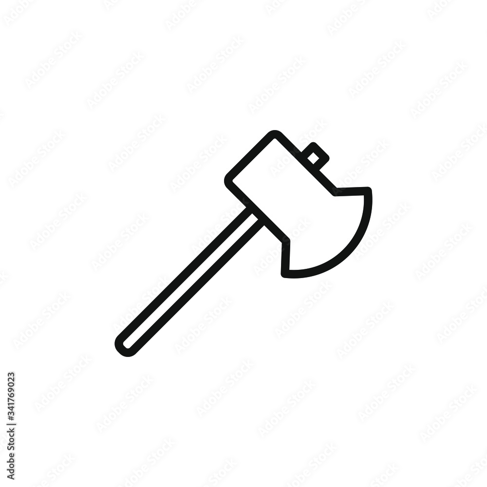 single icon of a axe vector illustration single icon of a axe vector illustration