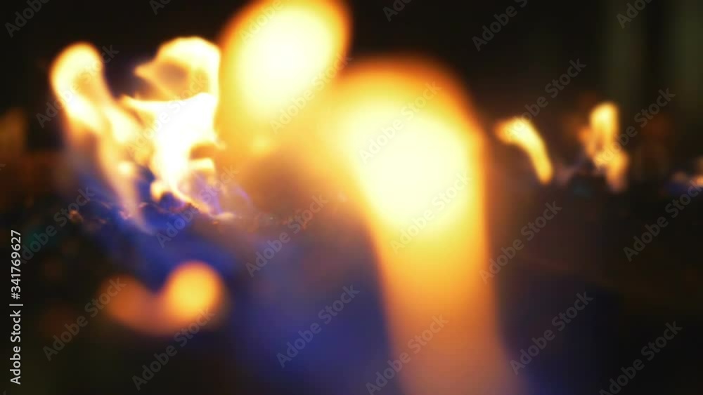 Flame Of Fire At Bonfire In The Dark in slow motion 180fps Flame Of Fire At Bonfire In The Dark in slow motion 180fps