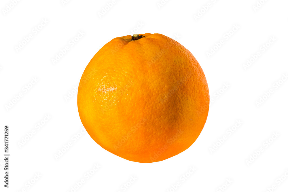 orange on a white isolated background orange on a white isolated background