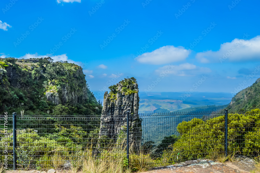 The Pinnacle rock a very tall quartzite rock in Sabie Graskop Mpumalanga South Africa