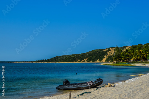 Fototapeta Naklejka Na Ścianę i Meble -  Ponta Do Ouro pristine beach and town in Mozambique coastline near border of South Africa