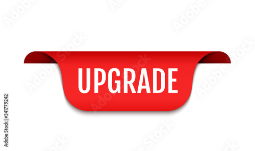 Upgrade logo icon, software improve banner upgrade improve update badge