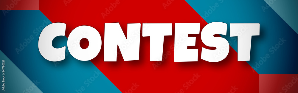 Contest - text written on colourful background Contest - text written on colourful background