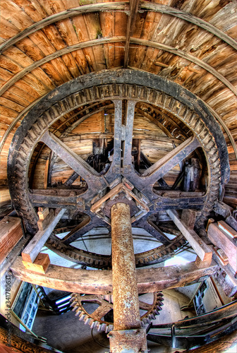 Inside a windmill
