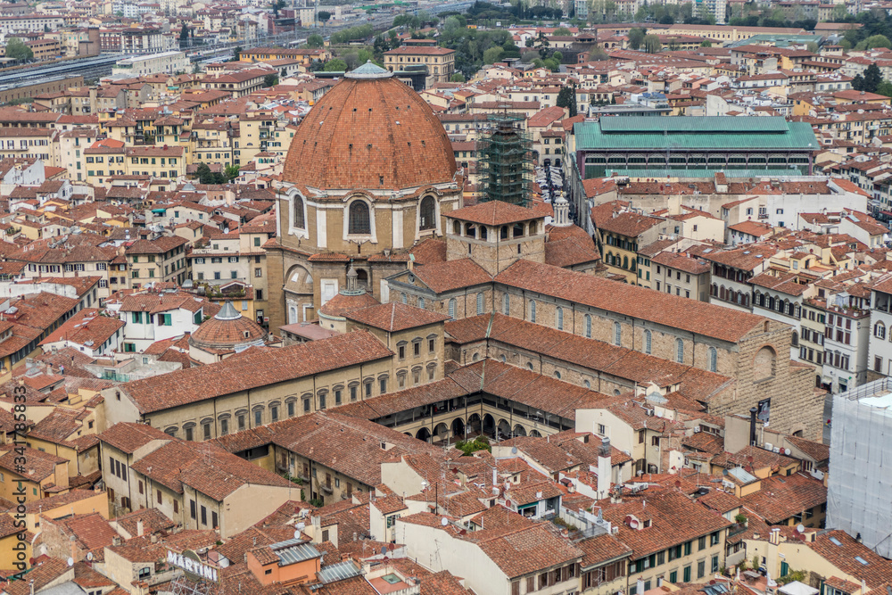 Aerial view of Florence Aerial view of Florence