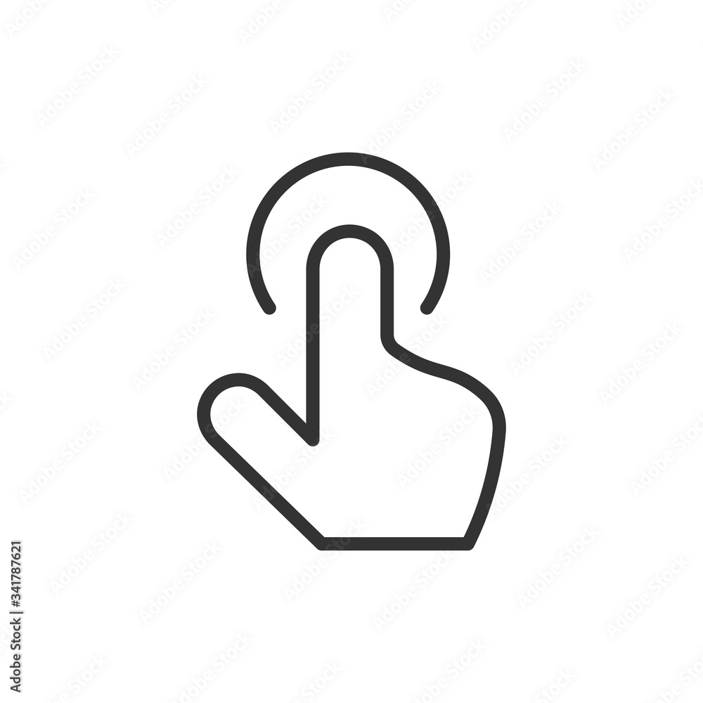 Hand click icon. Cursor symbol. Vector Illustration Hand click icon. Cursor symbol. Vector Illustration