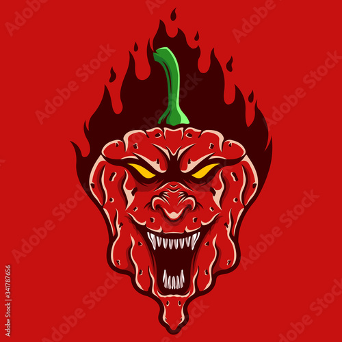 chilli mascot vector