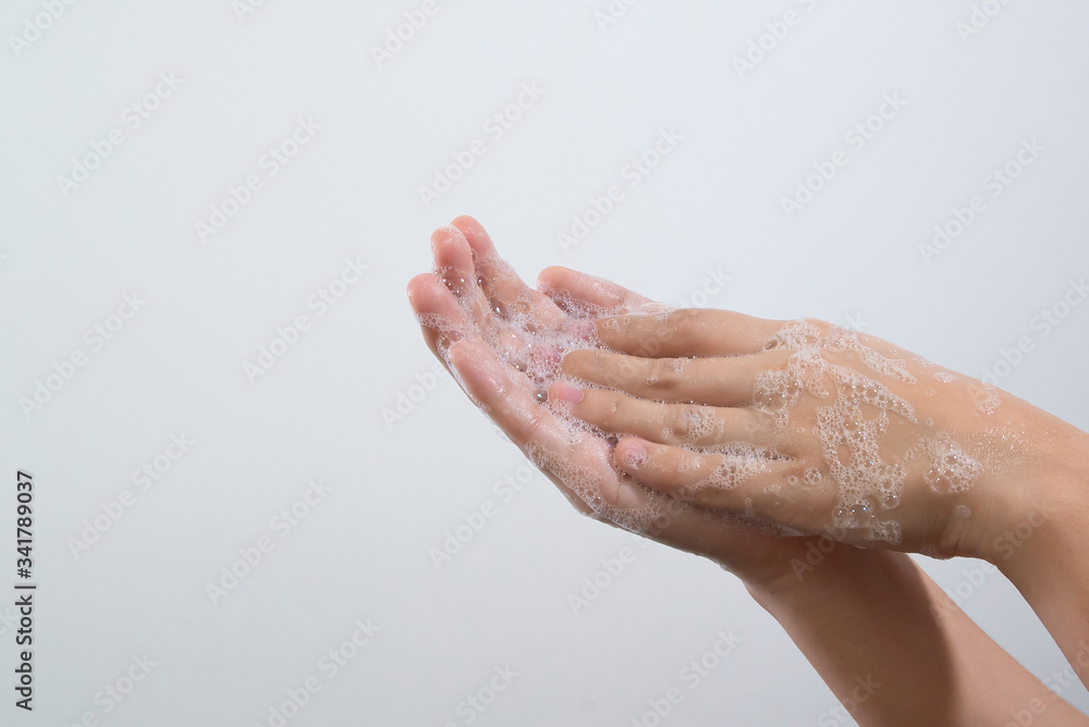 Fototapeta premium Lavado de manos