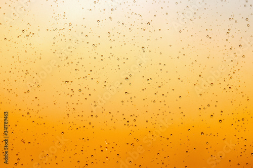 texture of water drops on glass