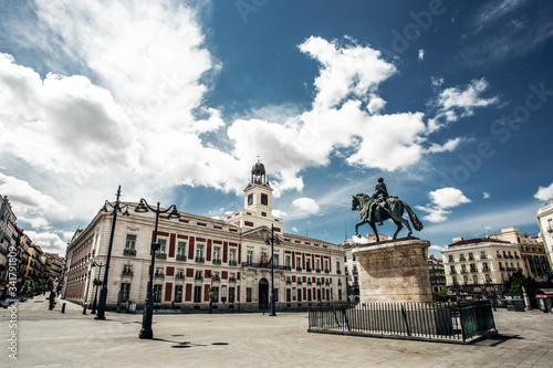 Fotografia Calles del centro Madrid vacias debido al confinamiento derivado de la pandemia