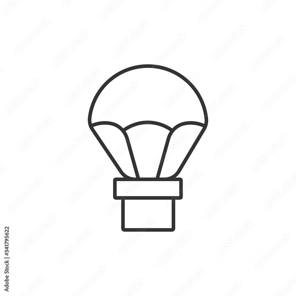 Hot air balloon icon. Flying balloon symbol. Vector Illustration Hot air balloon icon. Flying balloon symbol. Vector Illustration