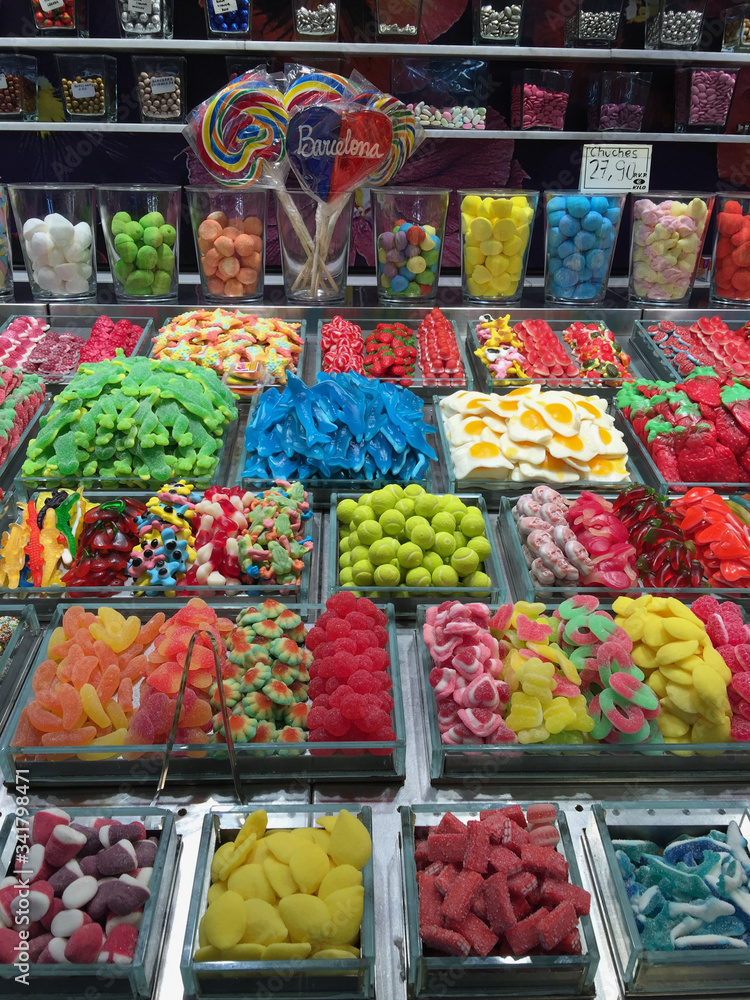colorful fruit and food market