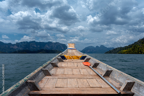 Boat trip to the islands in Thailand. Khao Sok National Park and Cheo Lan Lake. © mazurevanasta