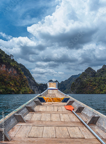 Boat trip to the islands in Thailand. Khao Sok National Park and Cheo Lan Lake. © mazurevanasta