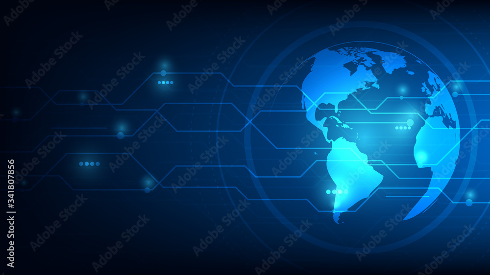 Planet earth global futuristic abstract background, vector illustration Planet earth global futuristic abstract background, vector illustration