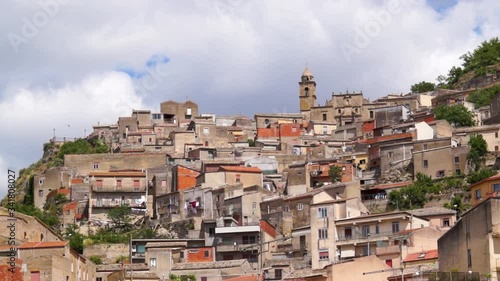 Agira, a typical Sicilian hinterland town, with its churches, the castle and the spectacular view of Mount Etna and Lake Pozzillo.