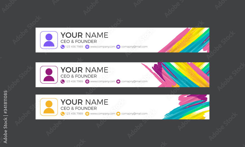 Colorful Email Signature Template