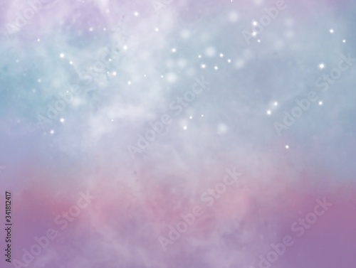 Pastel glitter vintage lights background. defocused. Dreamy colorful bokeh lights for backdrop. blur background.Concept from princess  Christmas  happy holiday  valentine  advertising  presentation