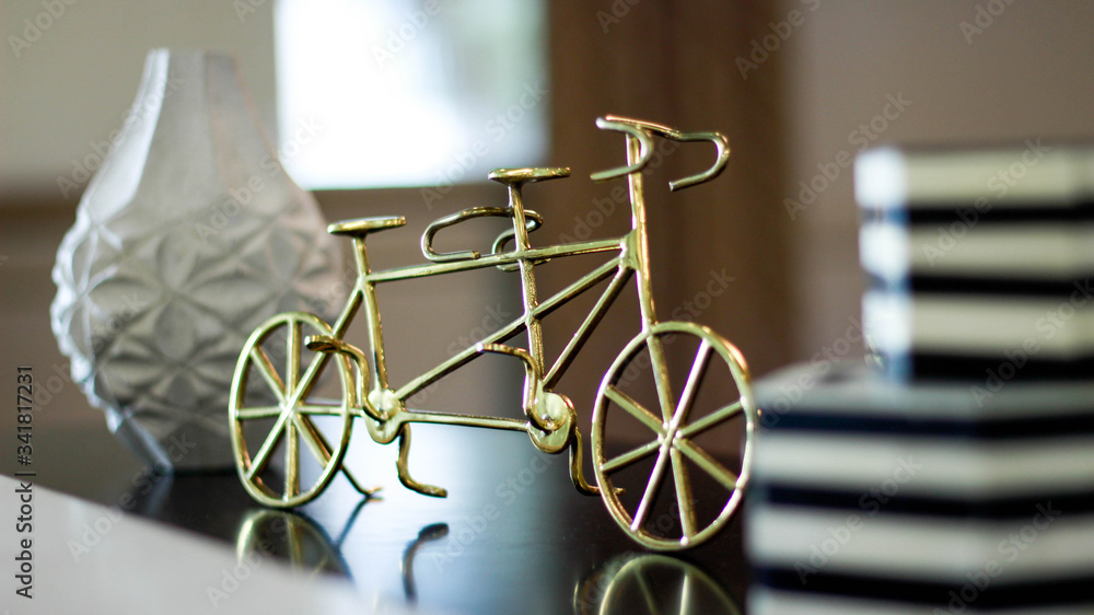 Bicycle Decoration Art Figurine
