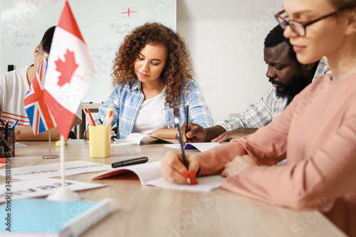 People taking classes at la...