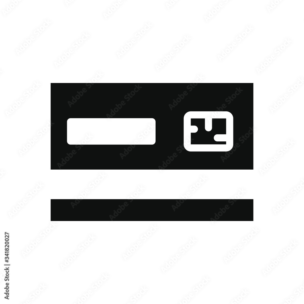 credit card icon, silhouette style credit card icon, silhouette style