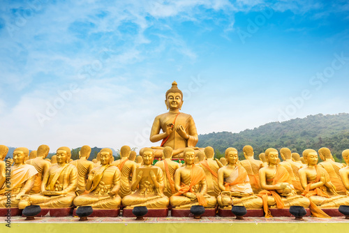Golden Buddha statue at Buddha Memorial park