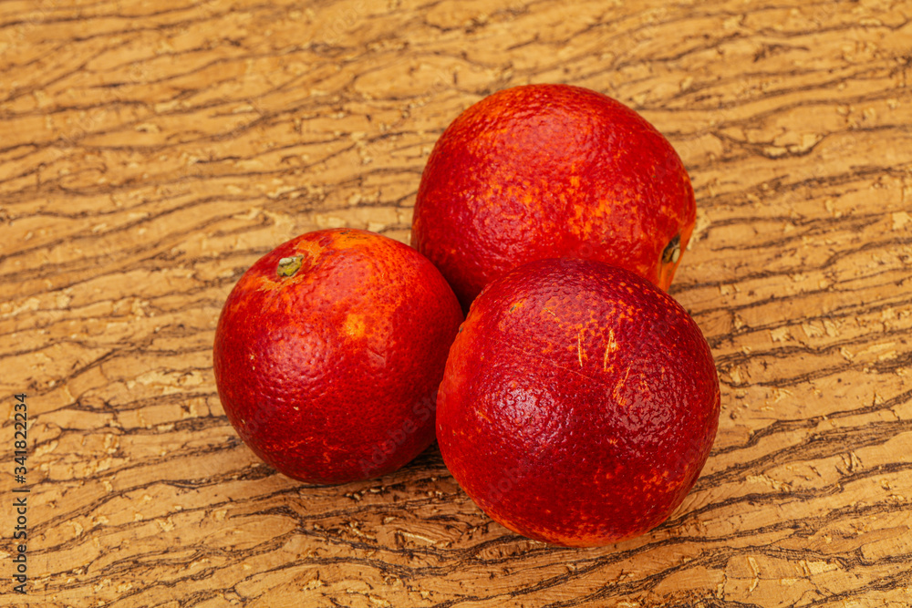 Red sweet orange over background Red sweet orange over background