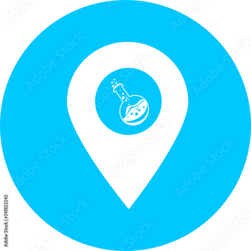 Free Download Set of map pin pointer in blue circle icon. Element of map point for mobile concept and web apps. Icon for website design and app development. Premium map icon sign. - GFXLoad