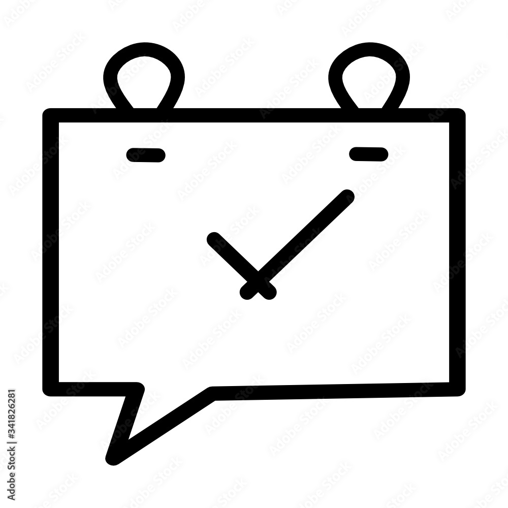 Chatting time, clock, watch icon. Concept of UI design elements ...