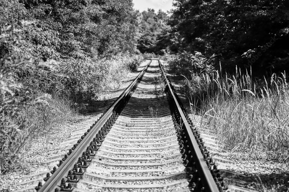 old railway tracks chernobyl abanond