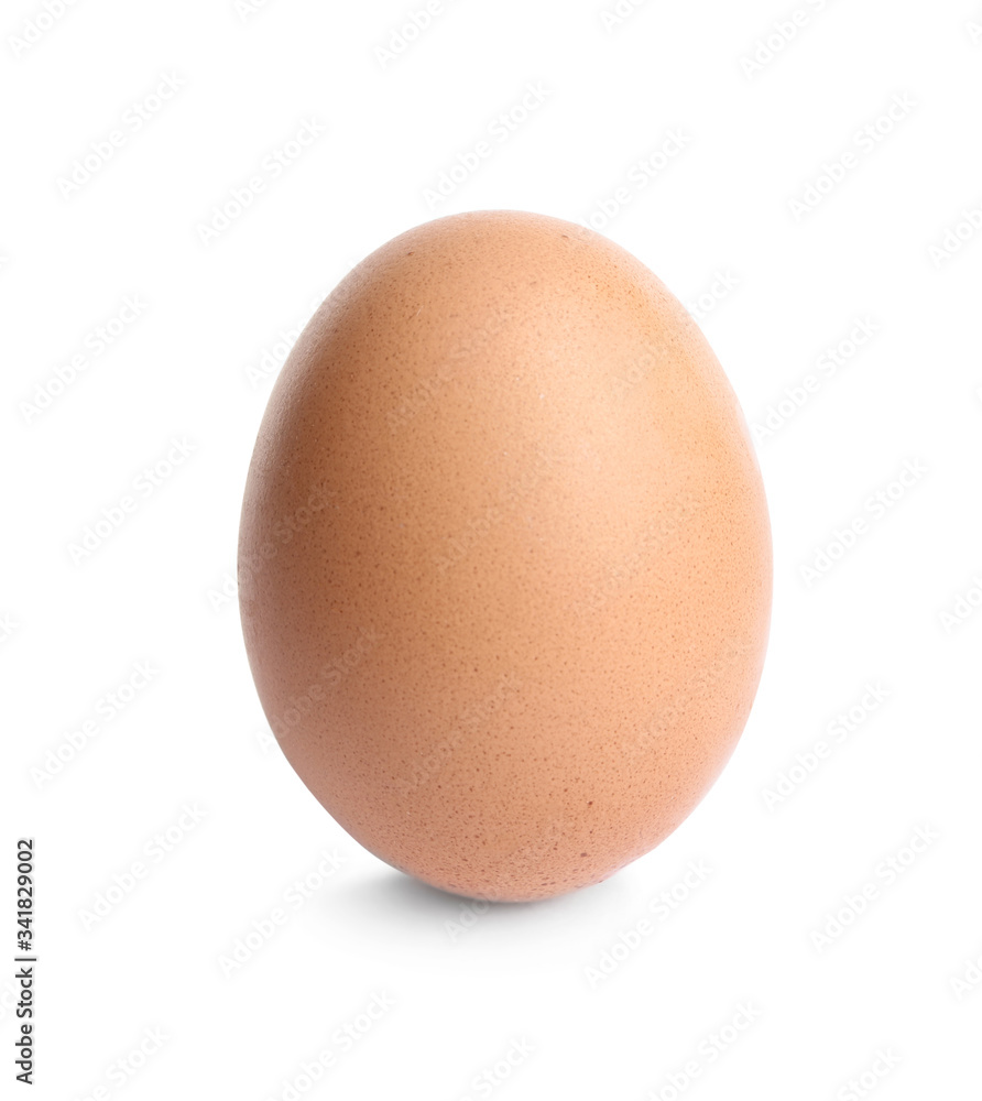 Fresh brown chicken egg isolated on white Fresh brown chicken egg isolated on white
