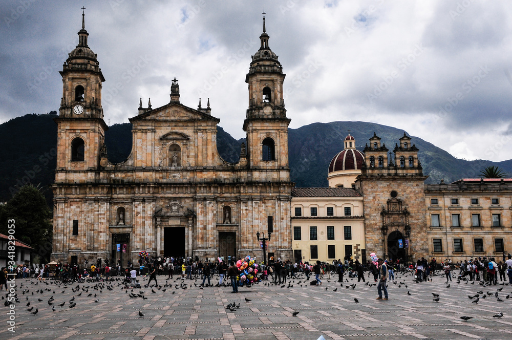 Cathedral at Plaza Bolivar, Bogota, Colombia