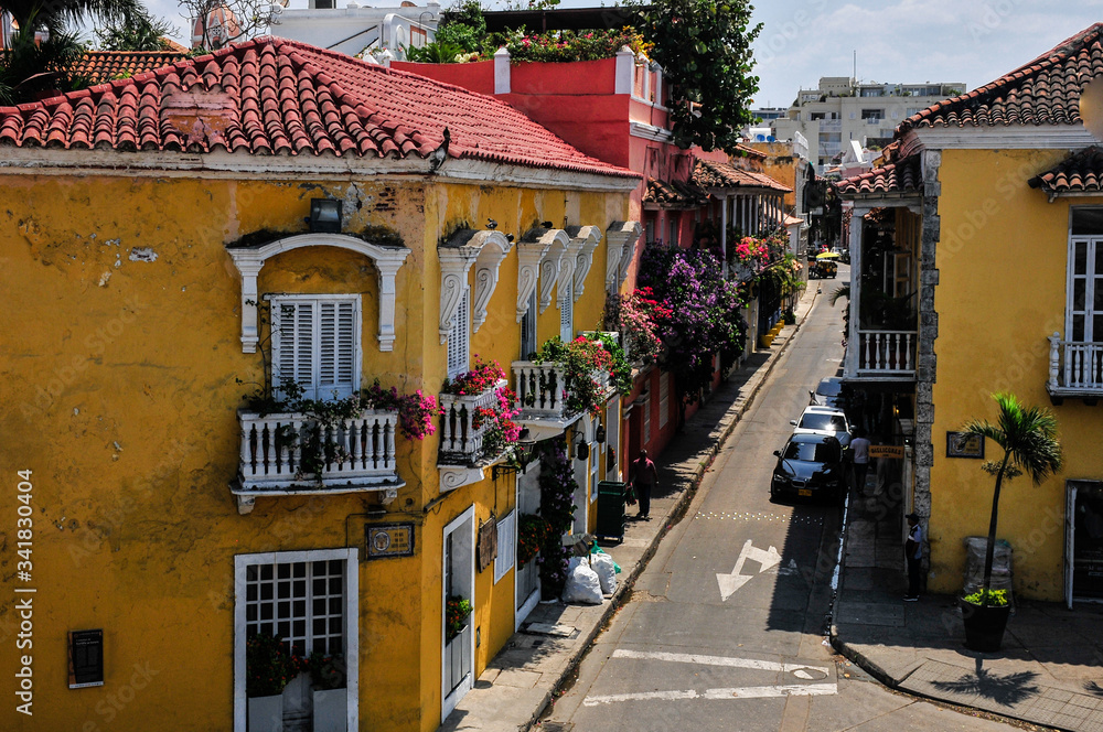 Cartagena houses ,Colombia