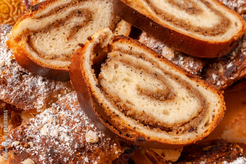 Photography Tradition hungarian christmas cakes: beigli or bejgli